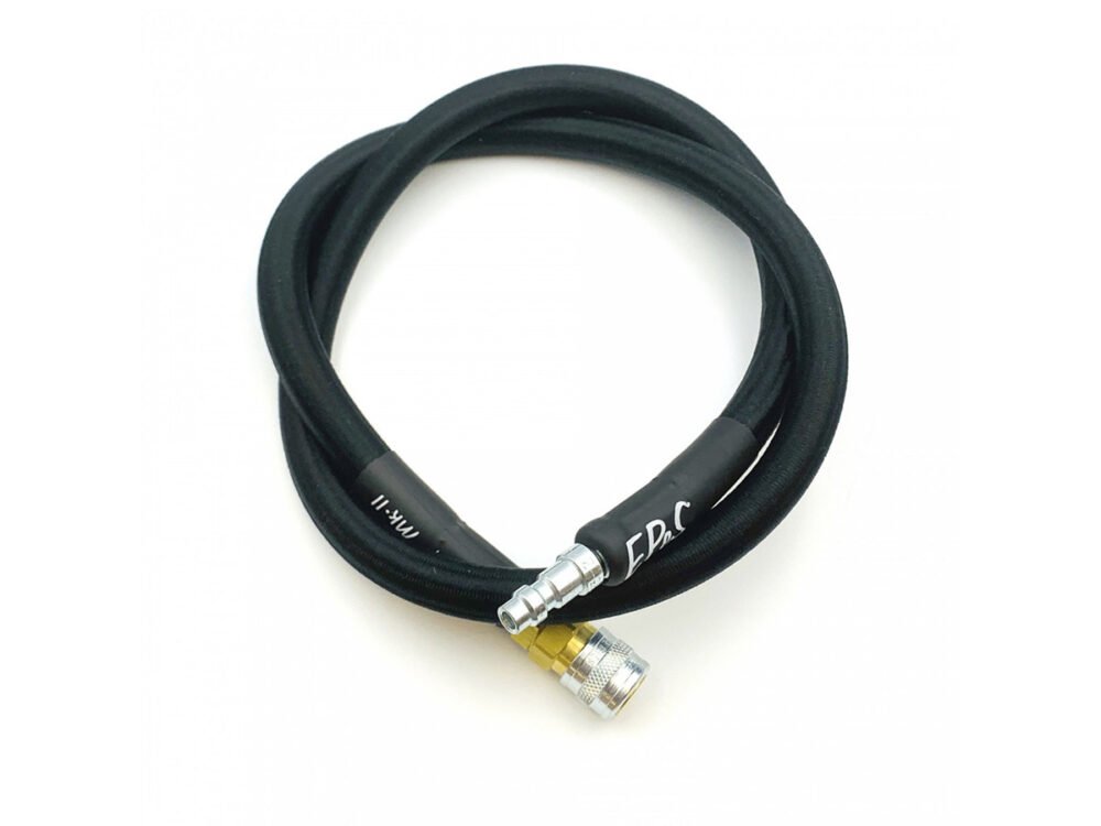 EPeS HPA S a F Braided Hose, 100cm, QD Foster - Black