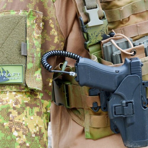 MANCRAFT HPA Twisted Hose with MICRO QD Adapter for WE / KJW GBB - Black