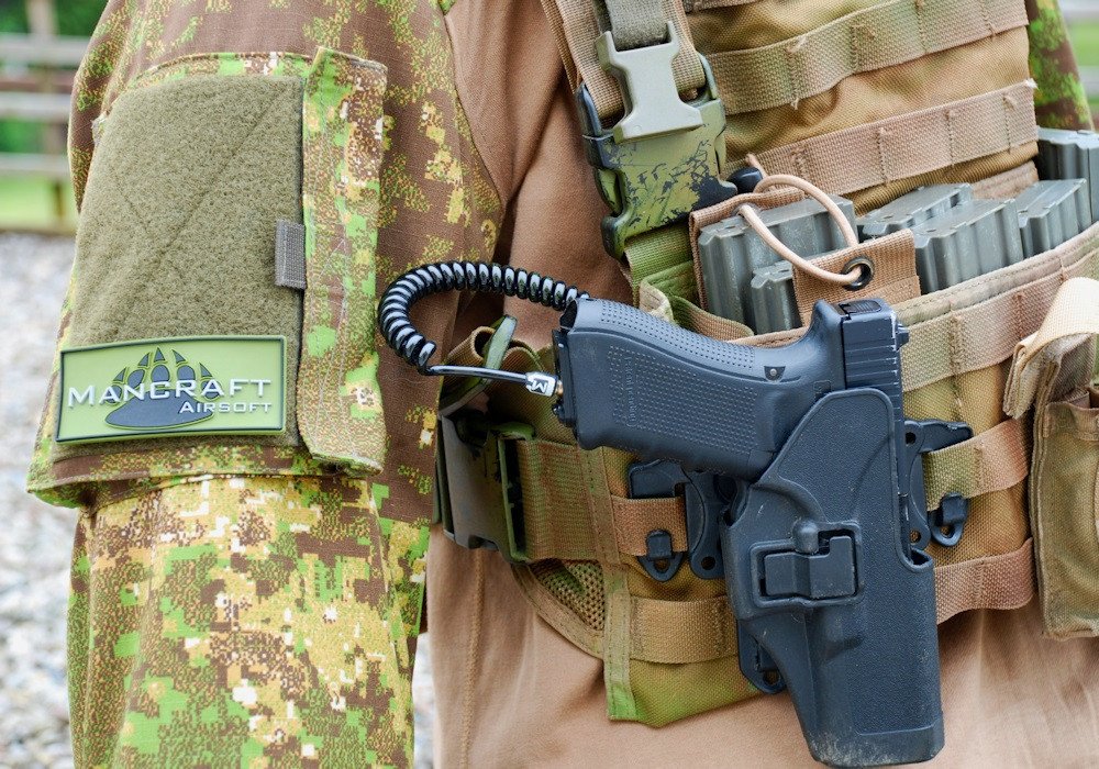 MANCRAFT HPA Twisted Hose with MICRO QD Adapter for WE / KJW GBB - Black