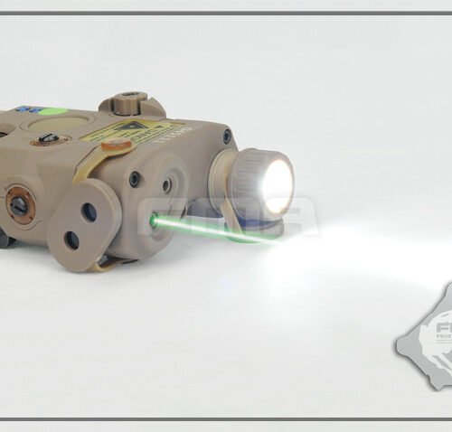 FMA AN/PEQ15 LA-5 IR Upgrade Version (LED / IR Flashlight, Green Laser) - Tan