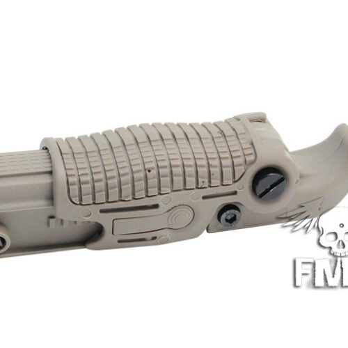 FMA Adjustable Folding Grip FGGK-S on RIS Rail - Tan