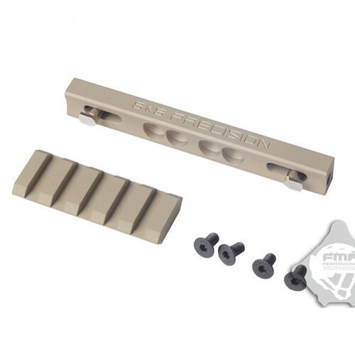 FMA CNC LOWPRO 45° Handguard RIS Rail - Tan