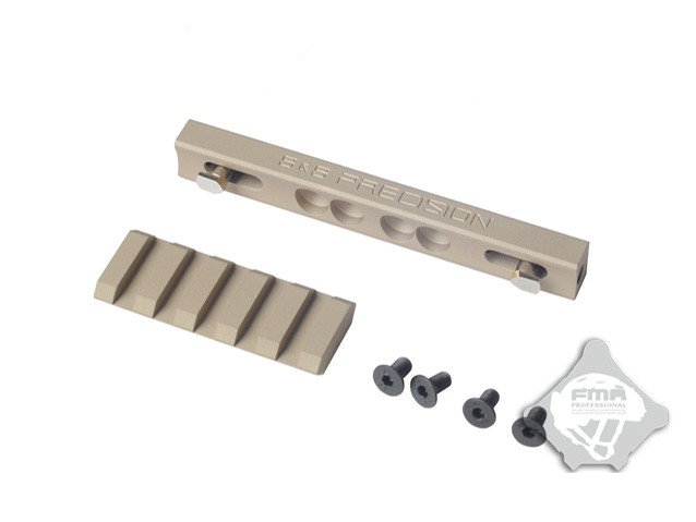 FMA CNC LOWPRO 45° Handguard RIS Rail - Tan