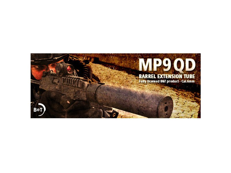 ASG B a T MP9 QD Suppressor for KSC / ASG MP9 - Black