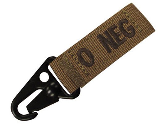 Keychain with blood group COYOTE - AB NEG