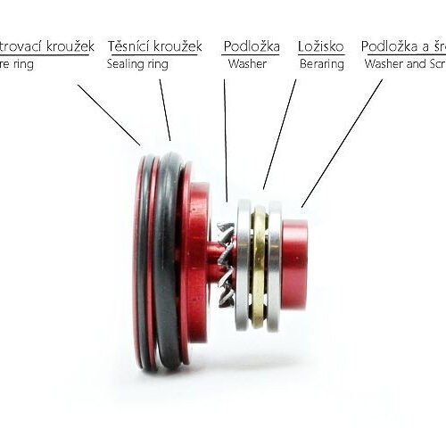 Metal flat piston head with the bearing - NBU