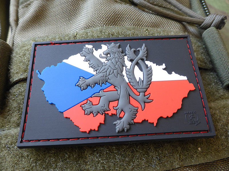 JTG Lion CZ Flag Patch, fullcolor / JTG 3D Rubber Patch