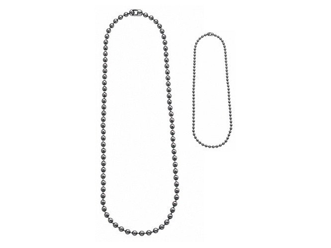 Chains for dog tags set SILVER original USA