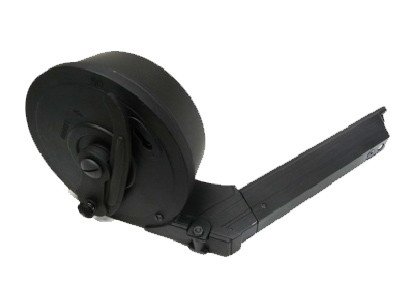 WE Drum Magazine for WE Luger P08 GBB, 50 BBs - Black