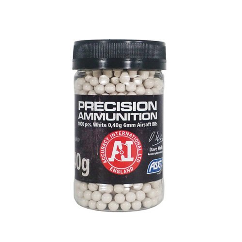 13851 ASG Accuracy International Heavy BBs 0,40g, 1000 BBs - White