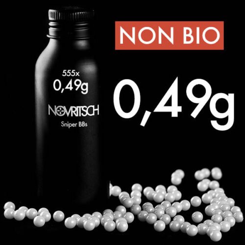 Novritsch SNIPER BBs Premium Pellets 0.49g, 530 BBs - White