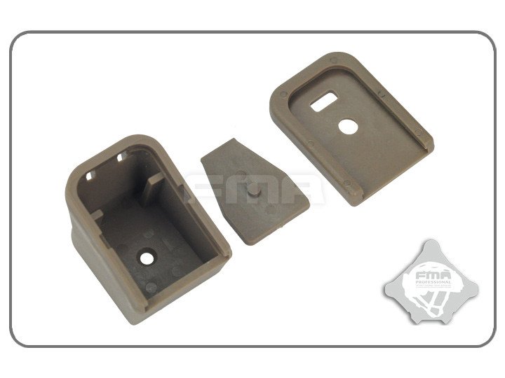 FMA G-Series Magazine Flat and Enlarged Bottom Cover Set - Tan