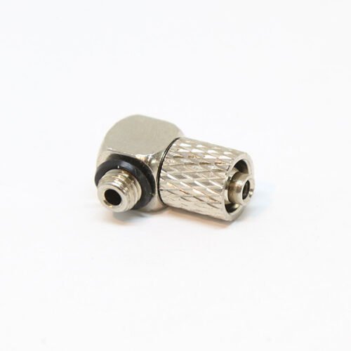 14545 EPeS screw coupling for 6mm hose - right angle (external thread M5)
