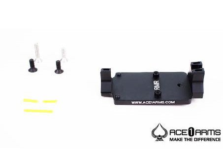 ACE 1 ARMS Fiber Back Up Sight Base for Marui / WE / KJ G-Series Gas BlowBack Pistol ( Black )