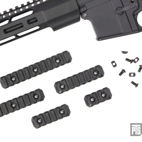 PTS Enhanced Rail Section ( Black / M-LOK / 5 Slots )