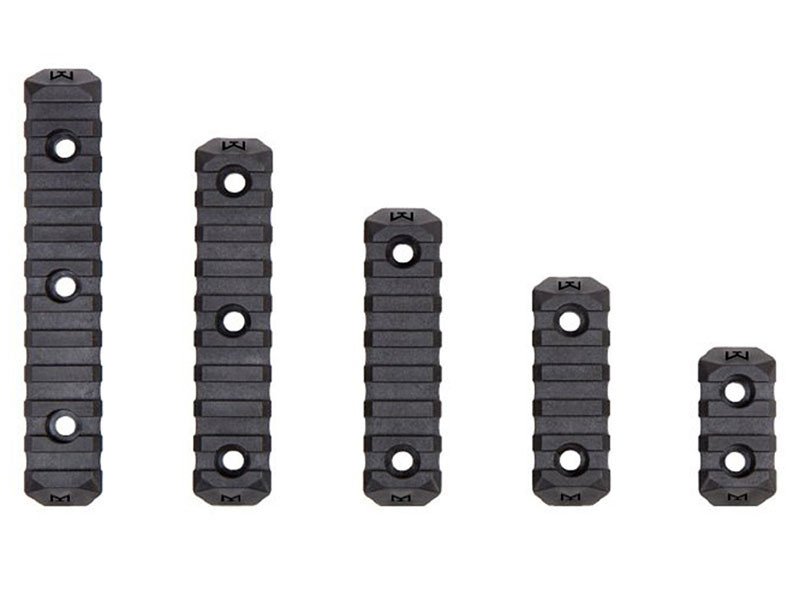 PTS Enhanced Rail Section ( Black / M-LOK / 5 Slots )