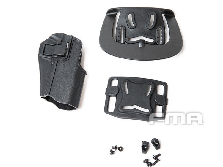 15587 FMA CQC Serpa Belt Holster (TM Hi-Capa / Warrior), Right Hand - Black