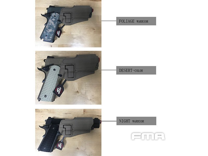 15588 FMA CQC Serpa Belt Holster (TM Hi-Capa / Warrior), Right Hand - Black