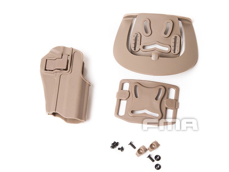 15591 FMA CQC Serpa Belt Holster (TM Hi-Capa / Warrior), Right Hand - Tan