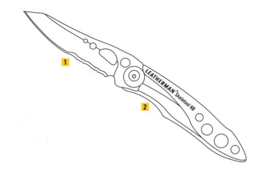 Leatherman Knife SKELETOOL(R) KBX - Silver