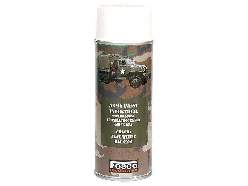 ARMY camouflage paint spray RAL 9010 WHITE