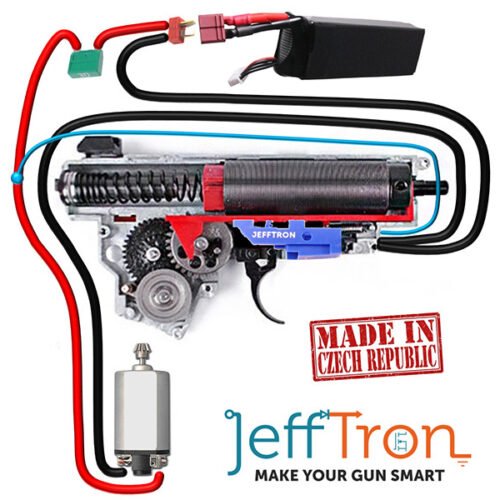 JeffTron MOSFET V3 with Wiring above the Gearbox