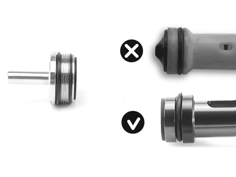Stainless steel cylinder head for CYMA CM.700 and 702 rifles