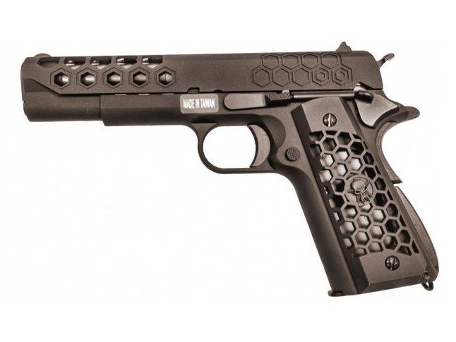 WE GBB Pistol M1911 HEX CUT Gen2 - Black