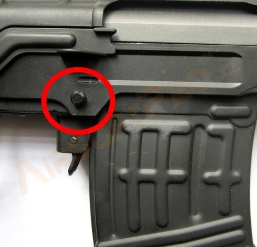 SVD trigger lock pin