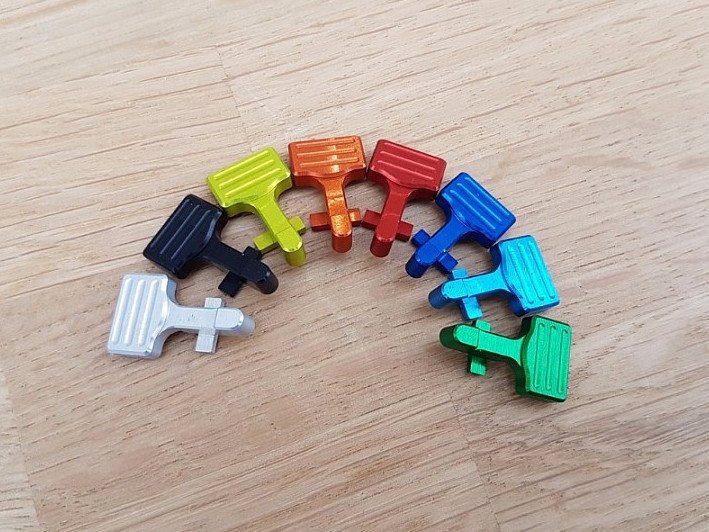 CNC aluminium bolt catch for M4 - B