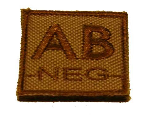 ID. Blood Velcro AB-NEG - TAN