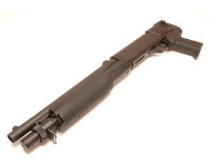 TM Spring Shotgun M3 SUPER 90 Shorty, 3 Shots - Black