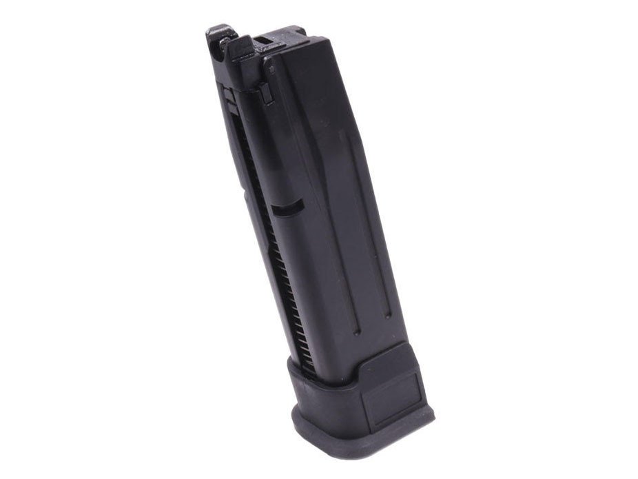 WE Extended Gas Magazine for WE F17 / F18 GBB, 25 BBs - Black