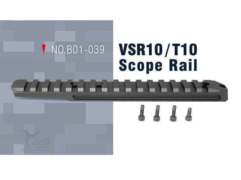 AA CNC VSR-10 Rifle Scope Mounting Rail - Black