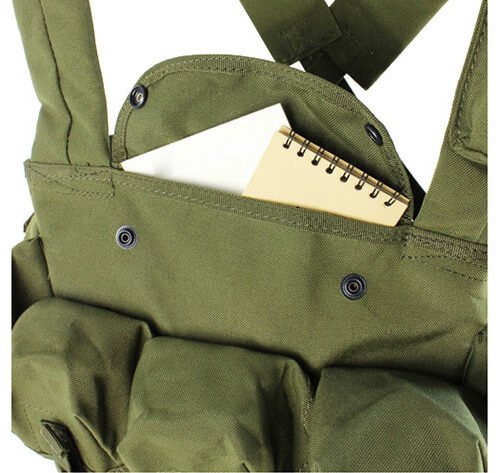 17269 7 Pocekt Chest Rig OLIVE