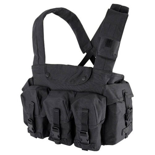17270 7 Pocekt Chest Rig BLACK