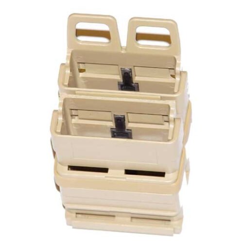FMA Polymer MOLLE FastMag Pouch for AK / 7.62 Magazines, 2 pcs - Tan