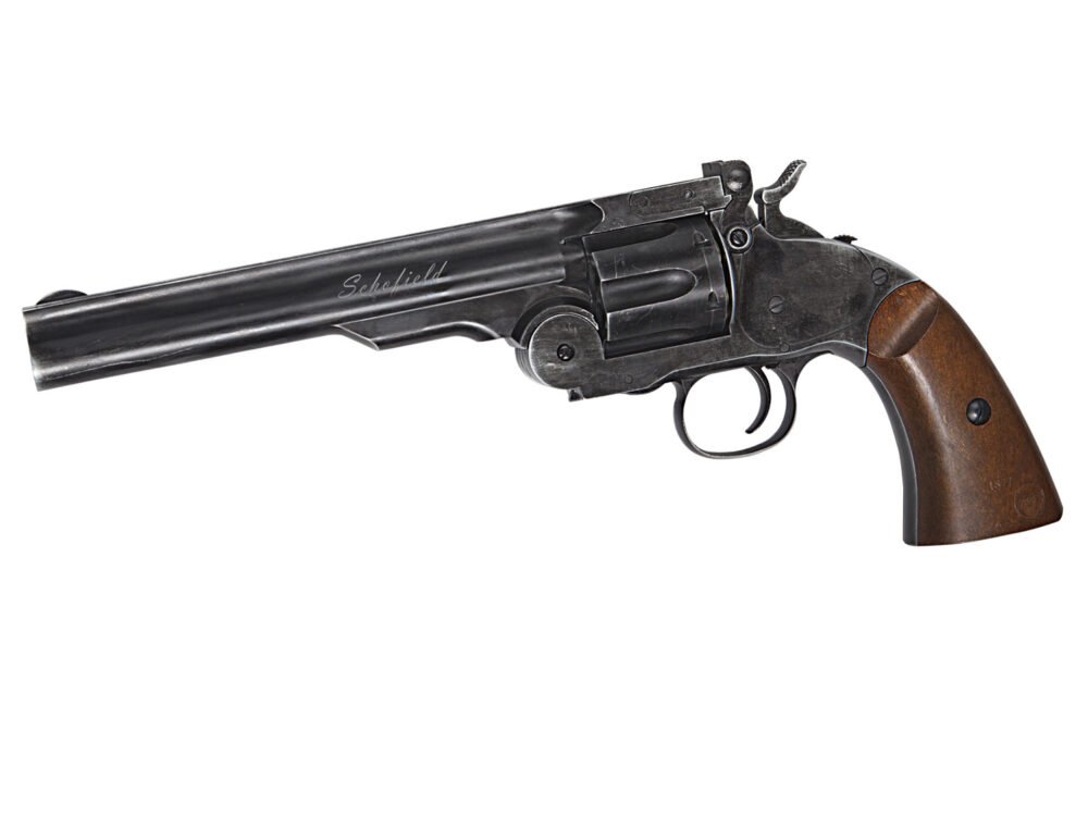 ASG Schofield 6" Gas Revolver - Black / Wood Imitation