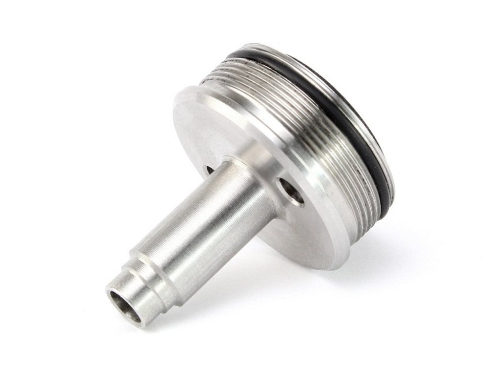 Stainless steel STRAIGHT cylinder head for Ares Amoeba Striker sniper rifles