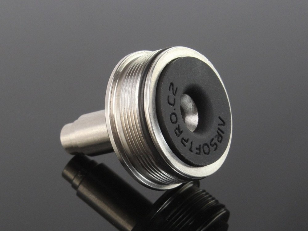 Stainless steel STRAIGHT cylinder head for Ares Amoeba Striker sniper rifles