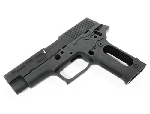 Aluminum Slide  a  Frame for MARUI P226 Navy (Black/Marking)
