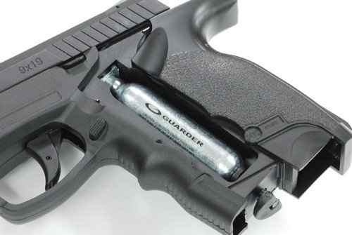 ASG STEYR M9-A1 GNB CO2 Pistol , 4.5mm Steel Pellets - Black