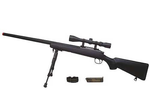 MB03D Sniper  plus  scope and bipod, black
