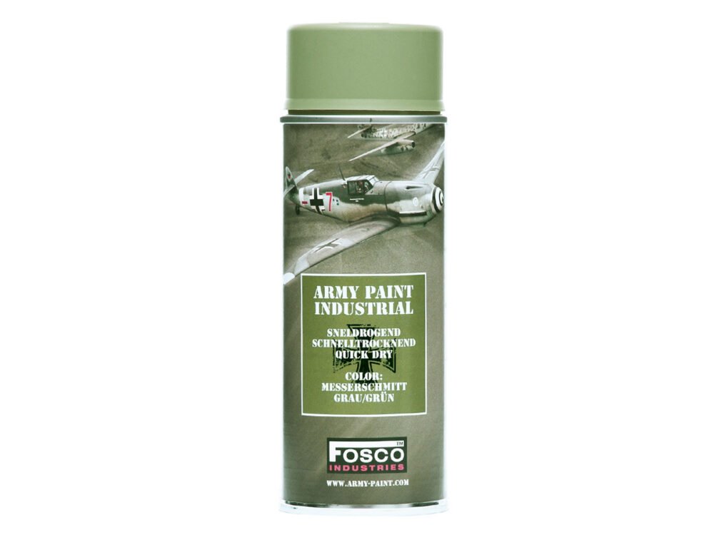 ARMY camouflage paint spray 400 ml MESSERSCHMITT GRAU/GRÜN