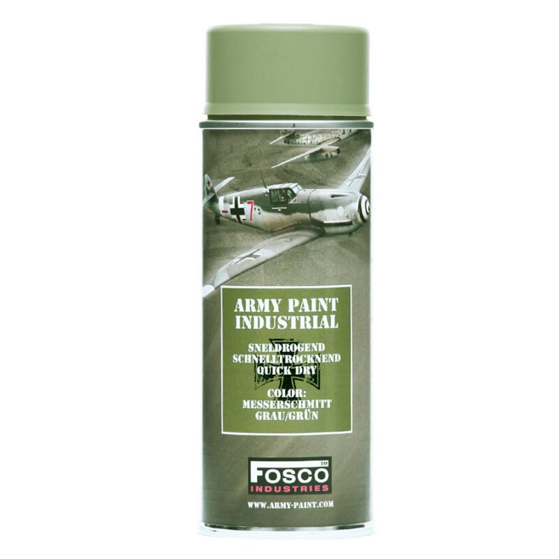 ARMY camouflage paint spray 400 ml MESSERSCHMITT GRAU/GRÜN