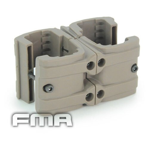 FMA MP7 Adjustable Magazine Double Clip - Tan