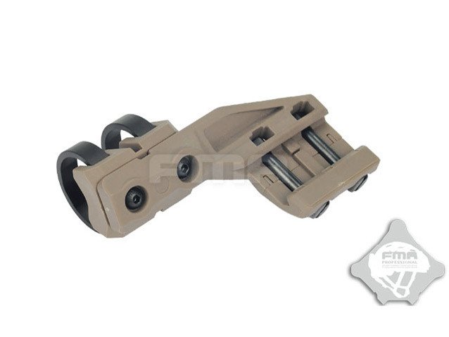 FMA Right Side RIS Mount for Flashlight with a diameter of 20-25 mm - Tan
