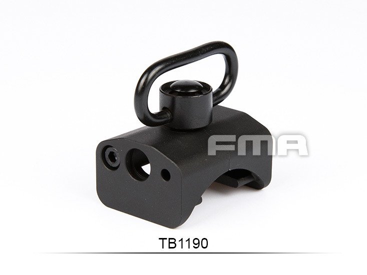 FMA QD Sling Swivel Mounting Base for P90 / SSR90, Low - Black