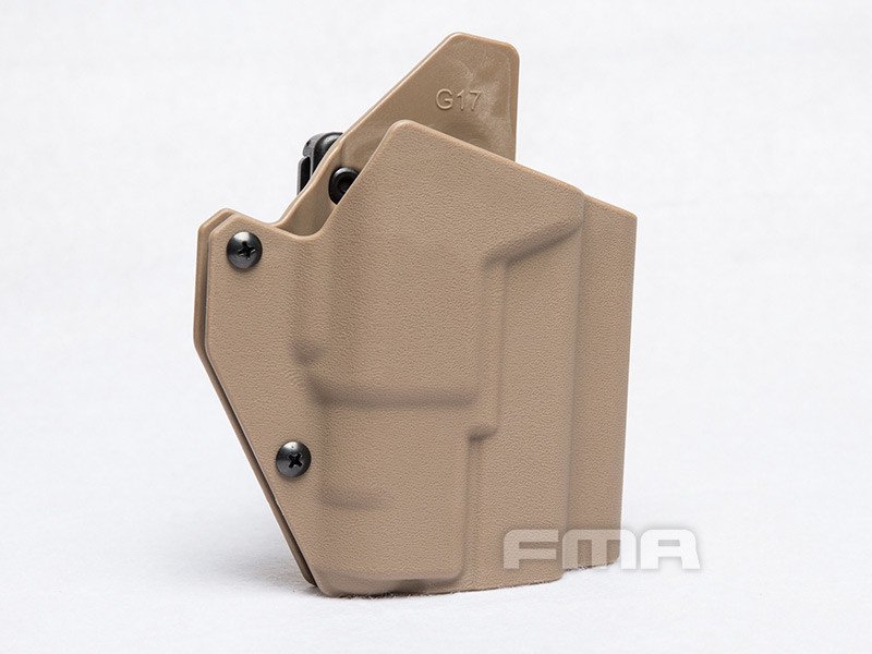 FMA Low Kydex Holster (G-Series with Flashlight ALPC), Right Hand - Tan