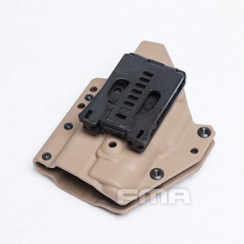 FMA Low Kydex Holster (G-Series with Flashlight ALPC), Right Hand - Tan